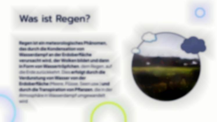 Warum regnet es? Präsentationsvorlage