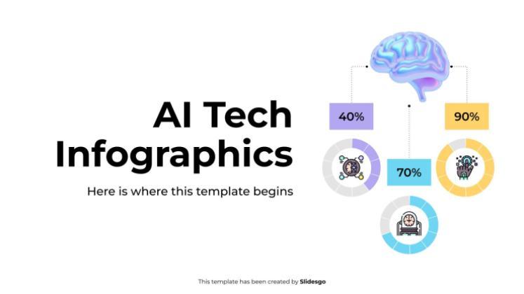 AI Tech Infographics presentation template 