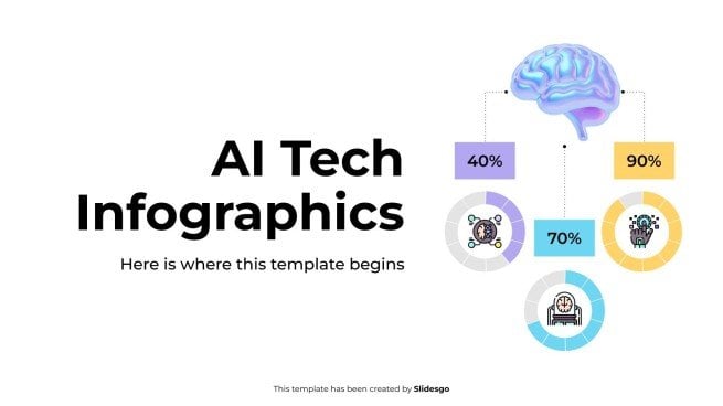 AI Tech Infographics presentation template 