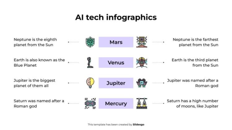 AI Tech Infographics presentation template 