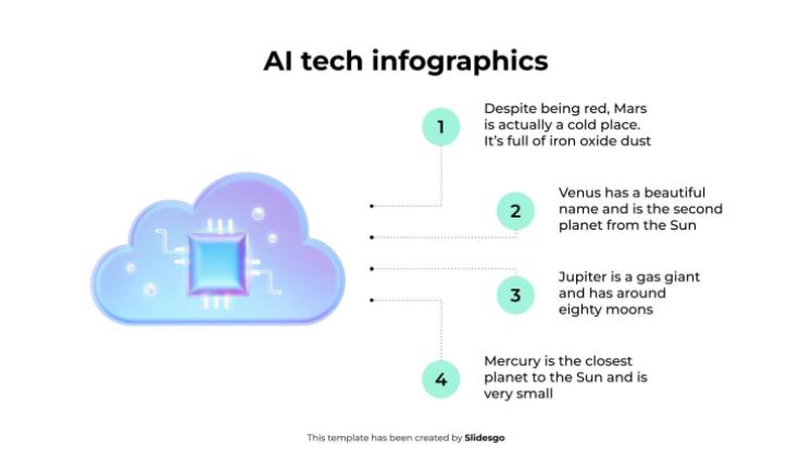 AI Tech Infographics presentation template 