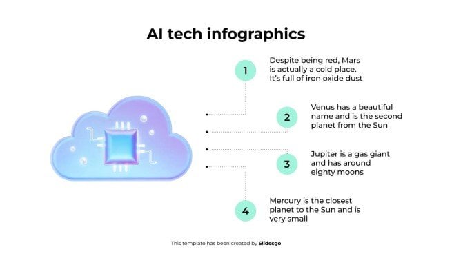 AI Tech Infographics presentation template 