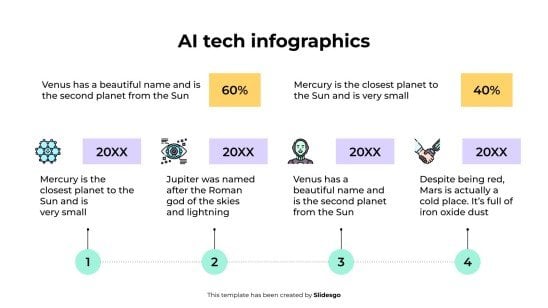 AI Tech Infographics presentation template 