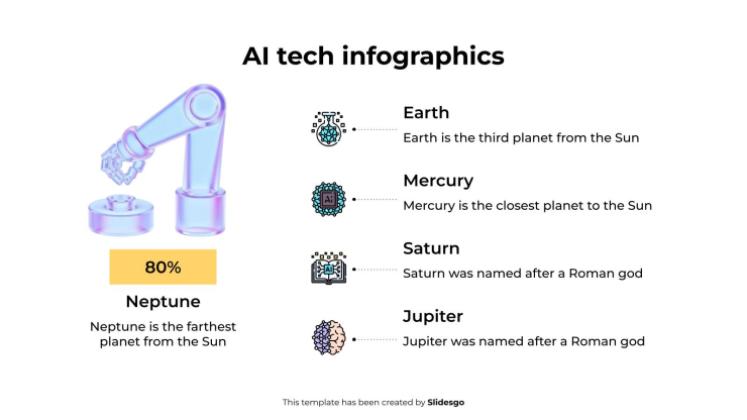 AI Tech Infographics presentation template 