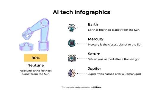 AI Tech Infographics presentation template 