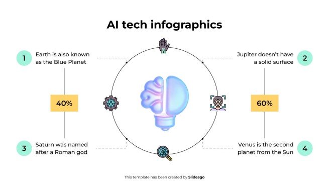 AI Tech Infographics presentation template 
