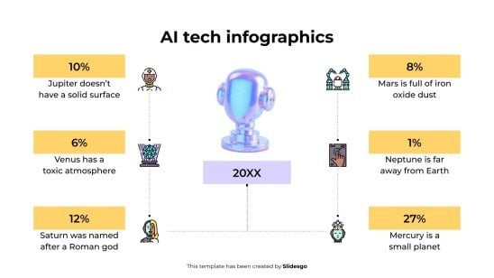 AI Tech Infographics presentation template 