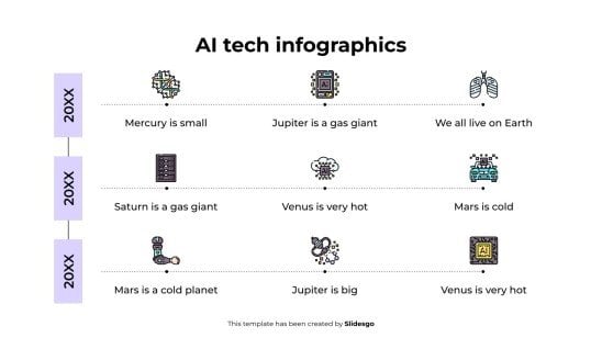 AI Tech Infographics presentation template 