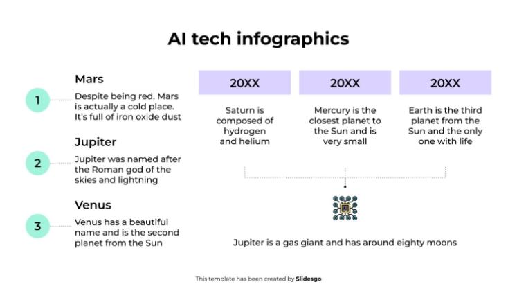AI Tech Infographics presentation template 