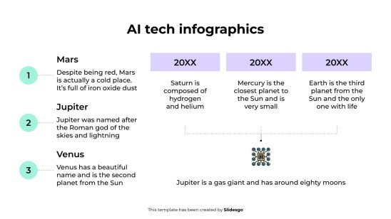 AI Tech Infographics presentation template 