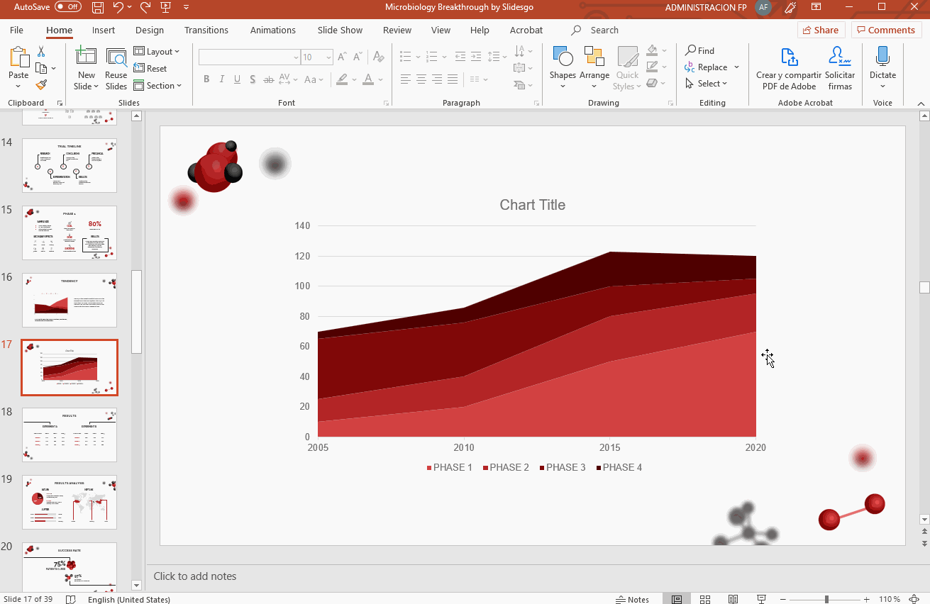 Changing a chart's colors