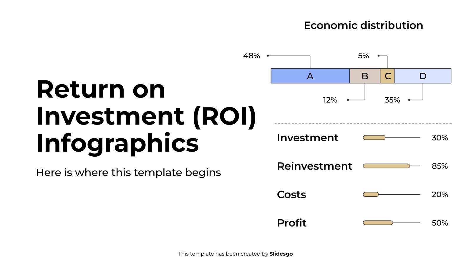 Return on Investment (ROI) Infographics presentation template 