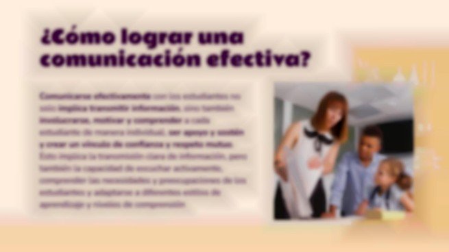 Plantilla de presentación El arte de la comunicación: ¿cómo comunicar eficazmente con tus alumnos?