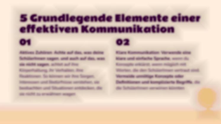 Die Kunst der Kommunikation: Wie kommunizieren Sie effektiv mit Ihren Schülern? Präsentationsvorlage