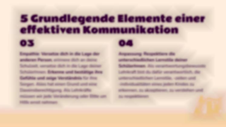 Die Kunst der Kommunikation: Wie kommunizieren Sie effektiv mit Ihren Schülern? Präsentationsvorlage