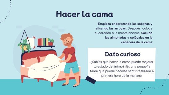 Plantilla de presentación Guía de tareas domésticas para niños