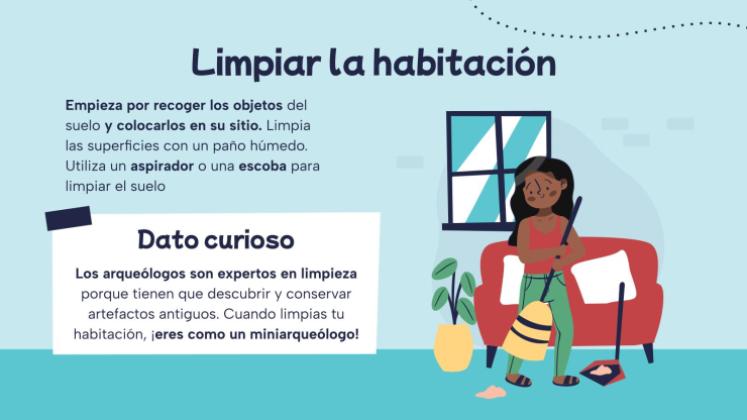 Plantilla de presentación Guía de tareas domésticas para niños