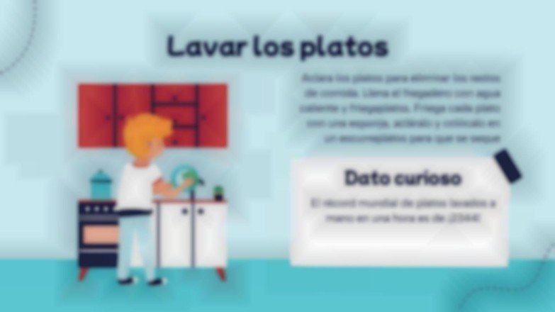 Plantilla de presentación Guía de tareas domésticas para niños