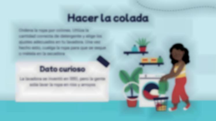 Plantilla de presentación Guía de tareas domésticas para niños