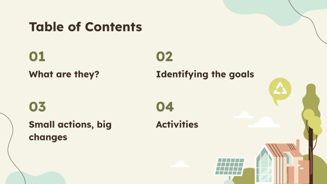 The Sustainable Development Goals presentation template 