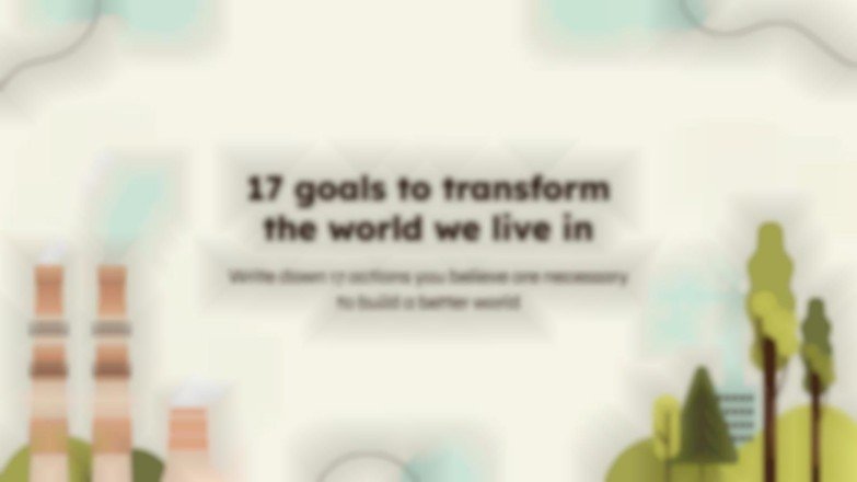 The Sustainable Development Goals presentation template 