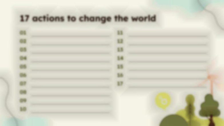 The Sustainable Development Goals presentation template 