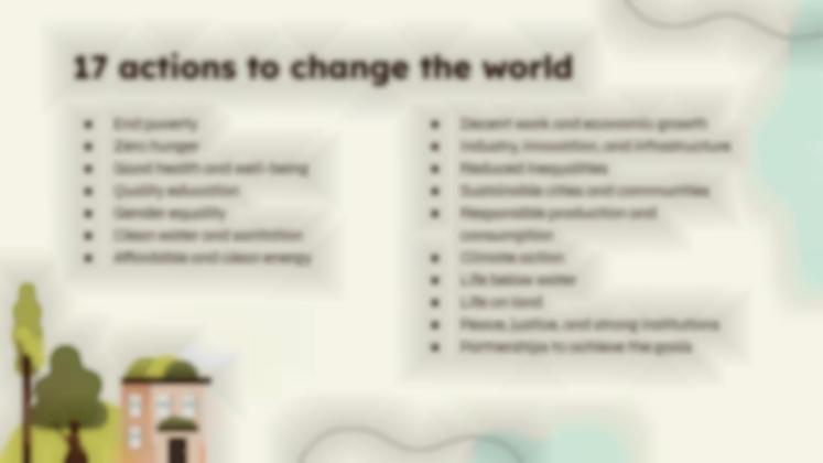 The Sustainable Development Goals presentation template 