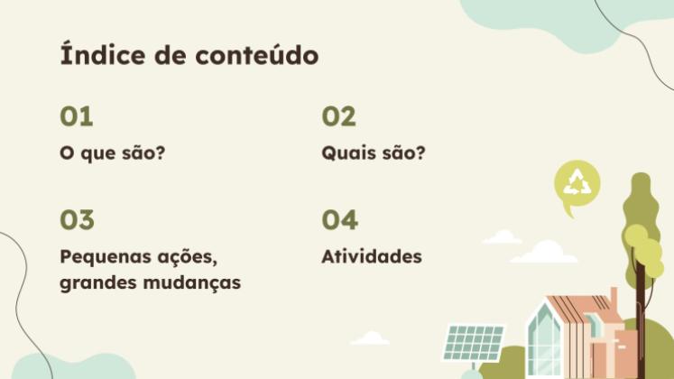 Modelo de apresentação Os objetivos de desenvolvimento sustentável