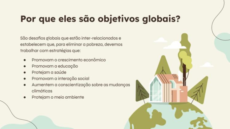 Modelo de apresentação Os objetivos de desenvolvimento sustentável