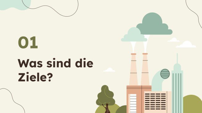 Die Ziele für nachhaltige Entwicklung Präsentationsvorlage