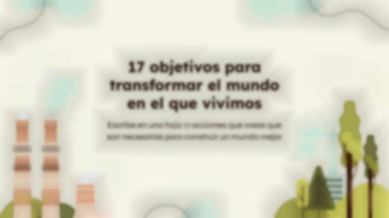 Plantilla de presentación Los objetivos de desarrollo sostenible