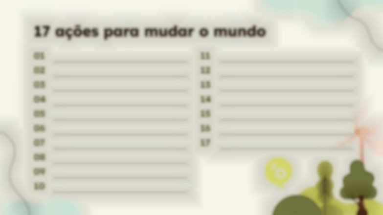 Modelo de apresentação Os objetivos de desenvolvimento sustentável