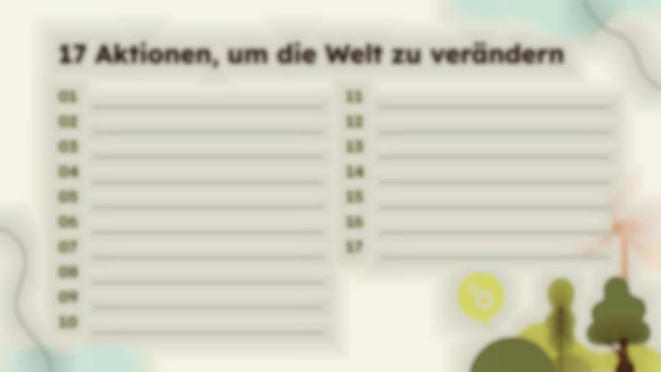 Die Ziele für nachhaltige Entwicklung Präsentationsvorlage