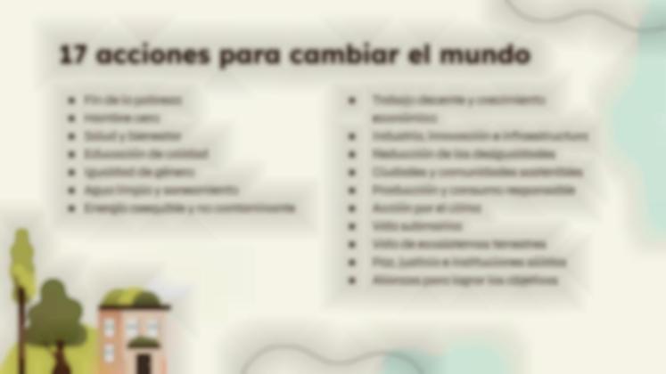 Plantilla de presentación Los objetivos de desarrollo sostenible