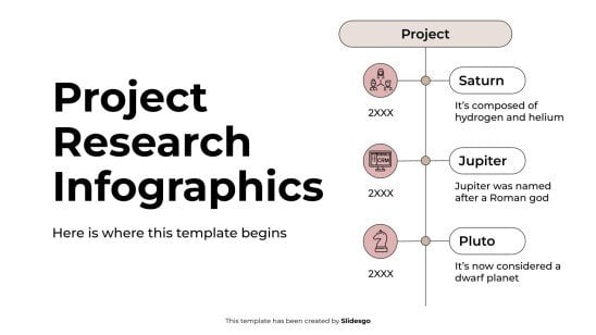 Projektforschungs-Infografiken Präsentationsvorlage