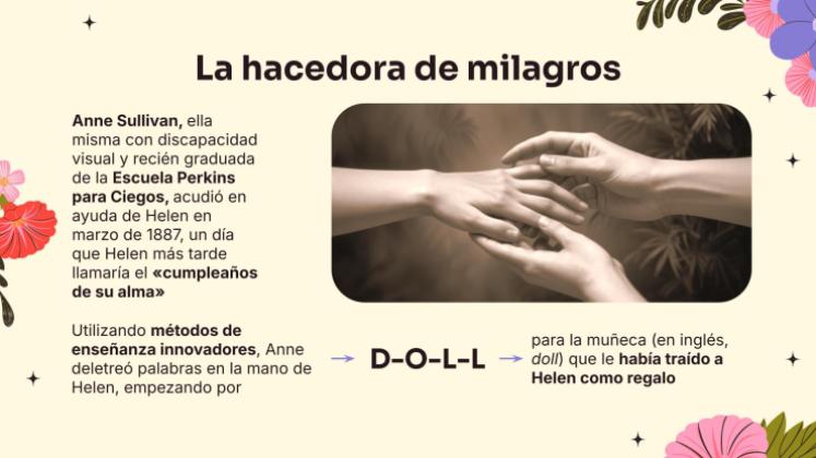 Plantilla de presentación Helen Keller: un extraordinario viaje de perseverancia y triunfo