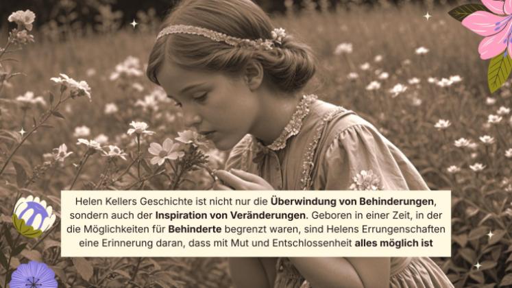 Helen Keller: Eine bemerkenswerte Reise voller Ausdauer und Triumph Präsentationsvorlage