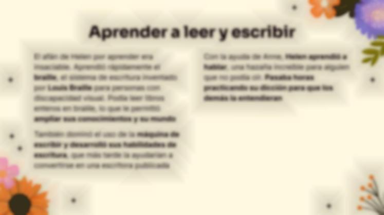 Plantilla de presentación Helen Keller: un extraordinario viaje de perseverancia y triunfo