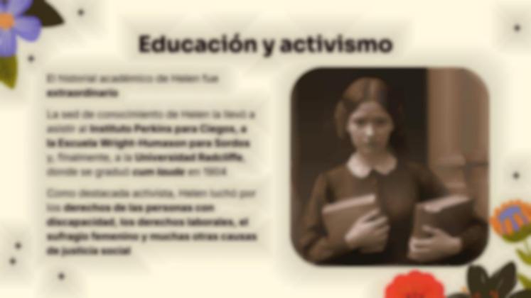 Plantilla de presentación Helen Keller: un extraordinario viaje de perseverancia y triunfo