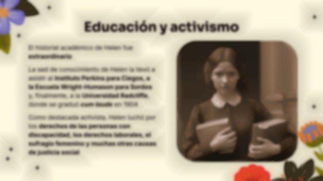 Plantilla de presentación Helen Keller: un extraordinario viaje de perseverancia y triunfo