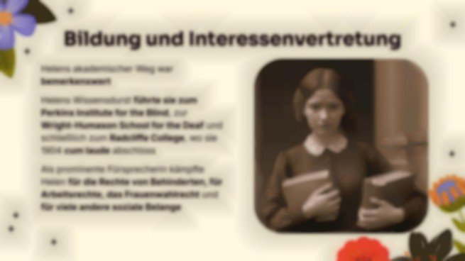 Helen Keller: Eine bemerkenswerte Reise voller Ausdauer und Triumph Präsentationsvorlage