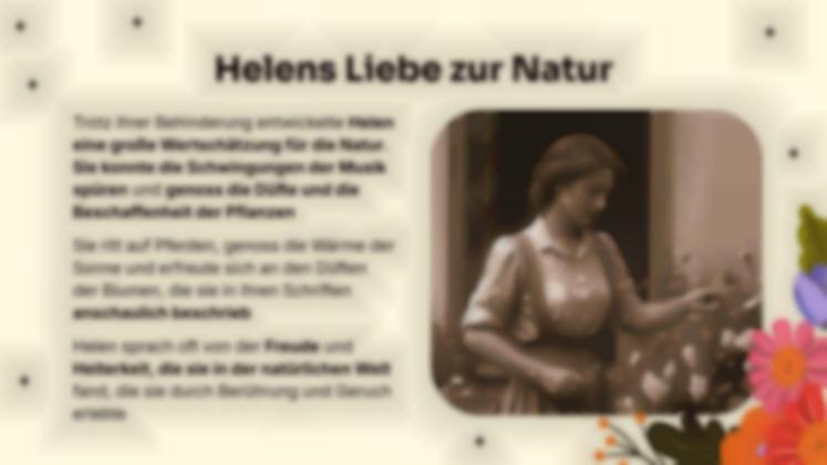 Helen Keller: Eine bemerkenswerte Reise voller Ausdauer und Triumph Präsentationsvorlage