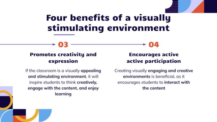 Boards, Posters and Diagrams: How to Create a Visually Stimulating Classroom Environment presentation template 