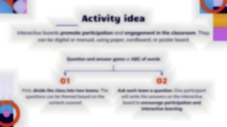 Boards, Posters and Diagrams: How to Create a Visually Stimulating Classroom Environment presentation template 