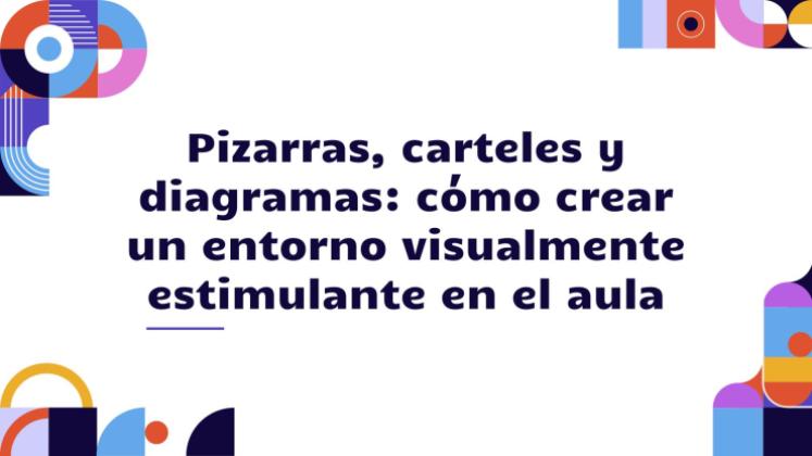 Plantilla de presentación Pizarras, carteles y diagramas: cómo crear un ambiente de aula visualmente estimulante