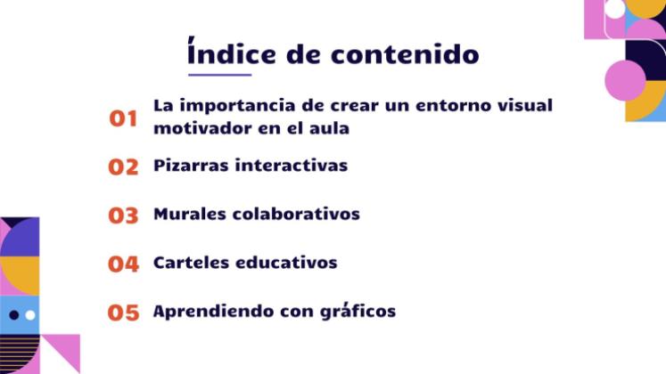 Plantilla de presentación Pizarras, carteles y diagramas: cómo crear un ambiente de aula visualmente estimulante