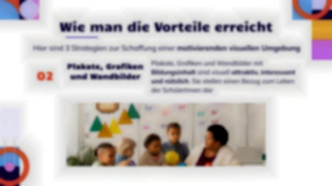 Tafeln, Poster und Diagramme: So schaffen Sie eine visuell anregende Klassenzimmerumgebung Präsentationsvorlage