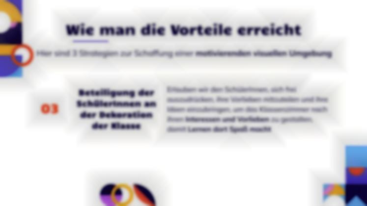 Tafeln, Poster und Diagramme: So schaffen Sie eine visuell anregende Klassenzimmerumgebung Präsentationsvorlage