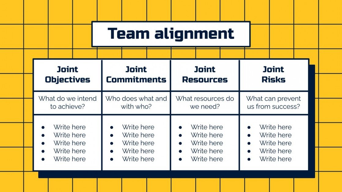 Team Alignment Maps for Business Google Slides & PPT
