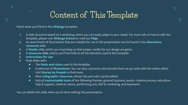 Math Workshop for Kids presentation template